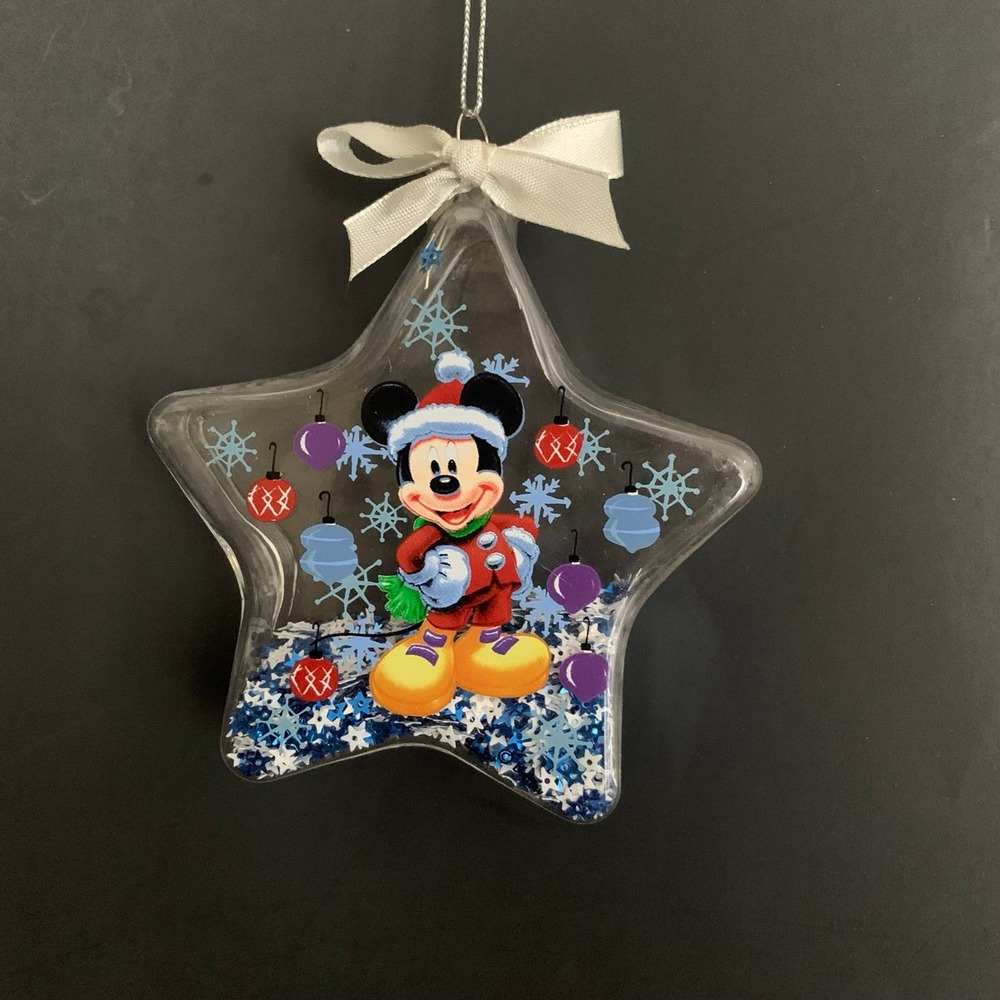 Disney Mickey Mouse Star Filled 3d Ornament Kmart